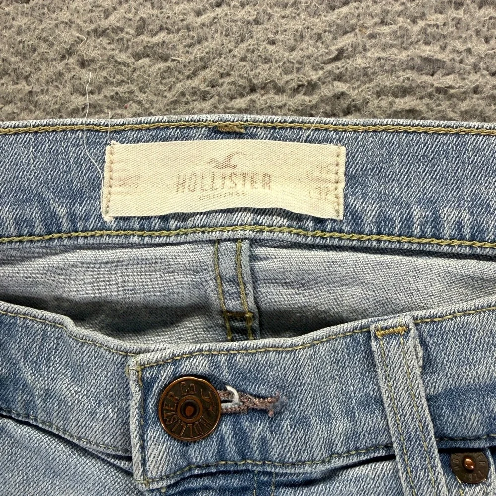 Hollister Jeans Mens 34x32 Blue Cotton Denim Straight Travel Workwear Stretch